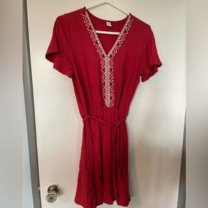 Old Navy red dress